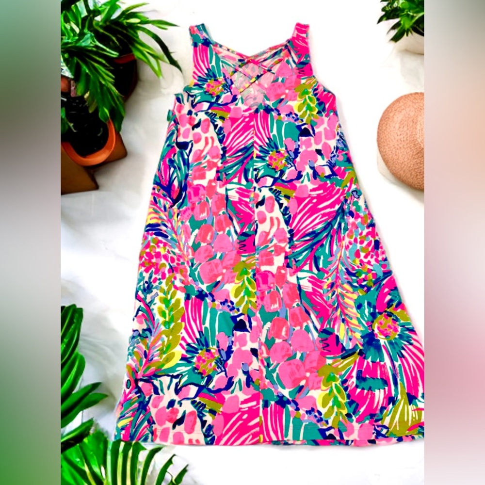 Lilly Pulitzer Kristen Dress In Hard to Find “Gumbo Limbo” print - Size: XS - Picture 2 of 4